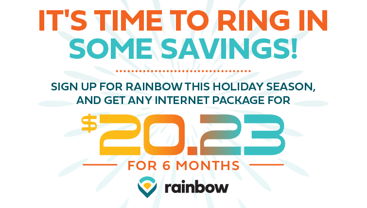 $20.23 Rainbow Internet Promotion